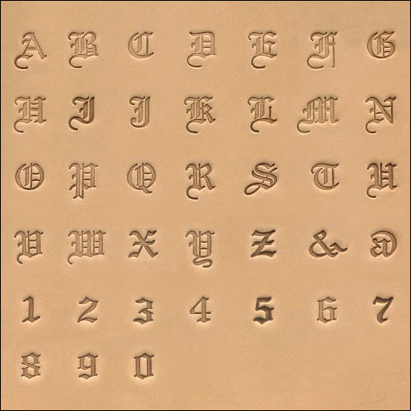 Alphabet & Number Leather Stamp Sets - LeatherworkToolSupply.com