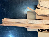 Embossed Veg Tan Leather Remnants Strips Pieces Approx. 4 lbs Small Projects Repair Jobs
