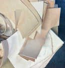 Veg Tan Leather Remnants Strips Pieces Approx. 5 lbs Small