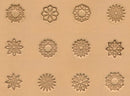Circular Geometric Designs 13-Piece Leather Stamp Set 1/2" (13mm) 8163-00