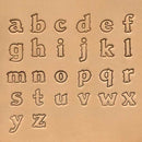 3/4" (19mm) Western Font Lower Case Alphabet Leather Stamp Set 8131-02