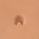 RBS Border No. 721, 11-Seed Fan, Vintage Leather Stamp