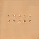 Classic Font Number 1/4" (6.4mm) Leather Stamp Set 4904-00