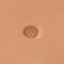 Flower Center 12-Petal Oval J612 Leather Stamp