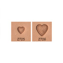 Heart Concho Z725 Z726 2-Piece Leather Stamp Set