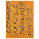 Cursive 1-1/4" Alphabet Font Easy Transfer Reusable Leather Tooling Pattern MakerAid® 78904-37