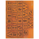 Old Western 1-1/4" Alphabet Font Easy Transfer Reusable Leather Tooling Pattern MakerAid® 78904-34