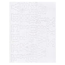 Old Western 1-1/4" Alphabet Font Easy Transfer Reusable Leather Tooling Pattern MakerAid® 78904-34