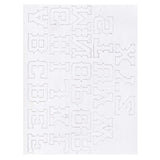 1-1/4" Old Western Alphabet Easy Trace Reusable Leather Tooling Pattern MakerAid® 78904-34