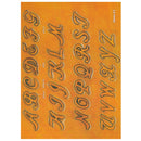 Cursive 1" Alphabet Font Easy Transfer Reusable Leather Tooling Pattern MakerAid® 78904-36