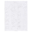 Cursive 1" Alphabet Font Easy Transfer Reusable Leather Tooling Pattern MakerAid® 78904-36