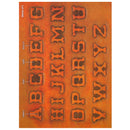 Old Western 1" Alphabet Font Easy Transfer Reusable Leather Tooling Pattern MakerAid® 78904-33