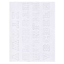 Old Western 1" Alphabet Font Easy Transfer Reusable Leather Tooling Pattern MakerAid® 78904-33