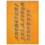 3/4" Cursive Alphabet Easy Trace Reusable Leather Tooling Pattern MakerAid® 78904-35