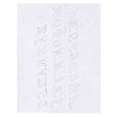 Cursive 3/4" Alphabet Font Easy Transfer Reusable Leather Tooling Pattern MakerAid® 78904-35