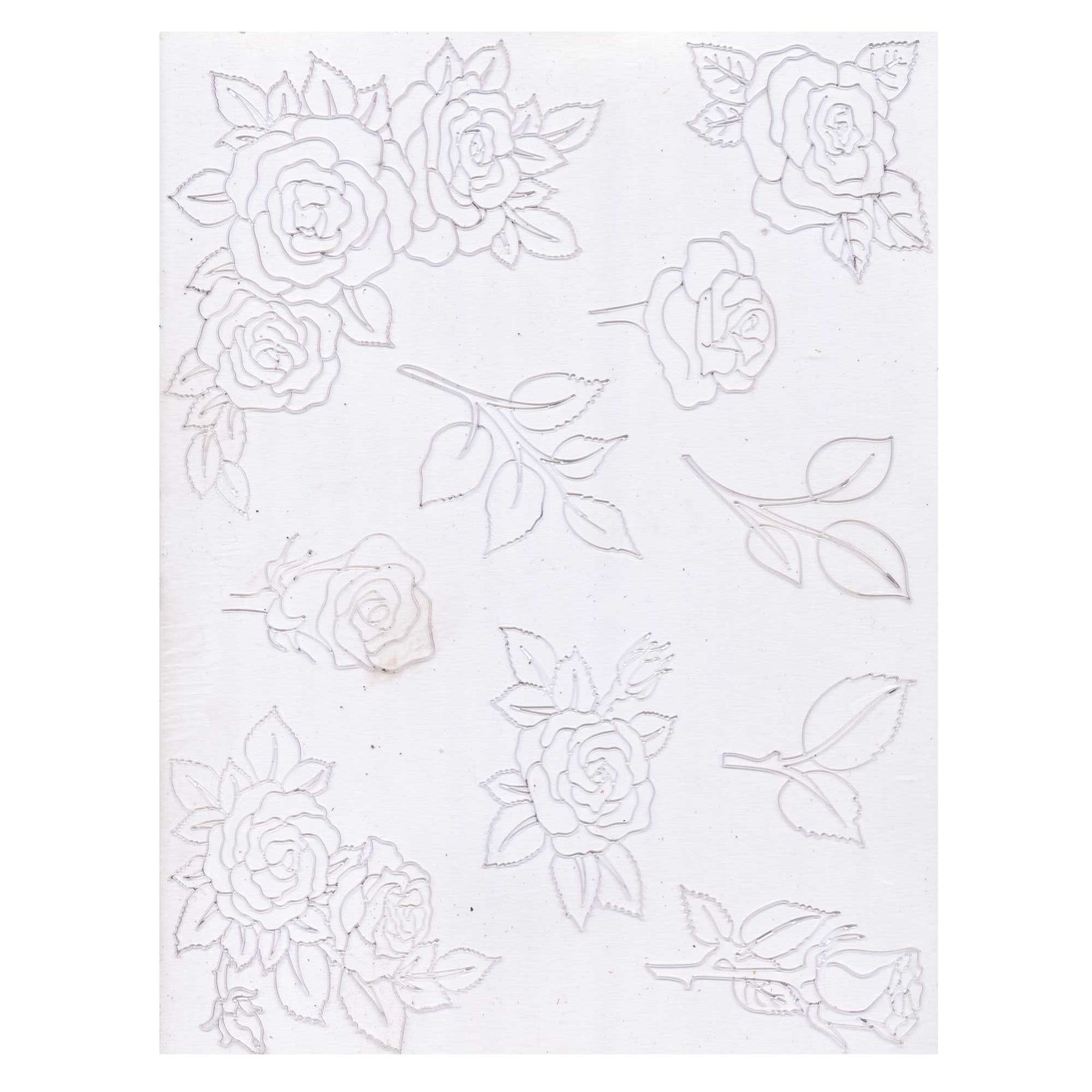 Floral Corners 1 MakerAid Easy Transfer Reusable Pattern