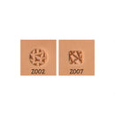 Matting Abstract Mosaic Z002 Z007 2-Piece Leather Stamp Set