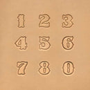 3/4" (19mm) Western Font Number Leather Stamp Set 8135-00