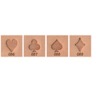 Playing Card Suit O86 O87 O88 O89 4-Piece Leather Stamp Set O69039