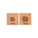 Flower Petal Y648 Y649 2-Piece Leather Stamp Set