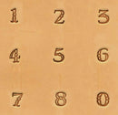 Fancy Font Number 3/8" (9.5mm) Leather Stamp Set 4908-00