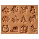 Christmas Theme 13-Piece Leather Stamp Set 1/2" (13mm) 8165-00