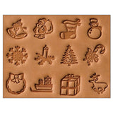Christmas Leather Stamp Set 1/2" (13mm) 8165-00