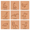 Dinosaur 3-D 10-Piece Leather Stamp Set 8168-00
