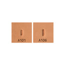 Background Bar A101 A106 2-Piece Leather Stamp Set