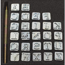 Fancy Font Alphabet 3/8" (9.5mm) Leather Stamp Set 4907-00