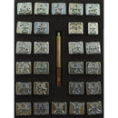 3/4" (19mm) Fancy Art Font Alphabet Leather Stamp Set 8145-00
