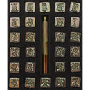 Script Font 1/2" (12.7mm) 27-Pc Alphabet Leather Stamp Set 8140