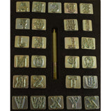 3/4" (19mm) Wood Grain/Log Style Alphabet Leather Stamp Set 8138-00