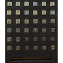 1/4" (6.4mm) Classic Serif Font Alphabet & Number Leather Stamp Set 8134-00