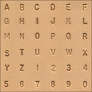 1/4" (6.4mm) Simple Font Alphabet & Number Leather Stamp Set 8137-00