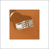 Basketweave Straight-Double Rope Center X570-2 Leather Stamp