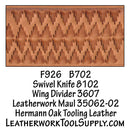 Figure/Pictorial F926 Leather Stamp