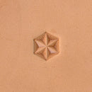 Geometric 6-Point Star G526 Leather Stamp