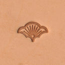 Geometric Border Petal Dot Fan Burst Large G621 Leather Stamp