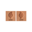 Leaf Serrated Edges L948 L949 2-Piece Leather Stamp Set