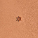Flower-Small Six Petal O15 Leather Stamp