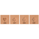 Playing Card Suit O86 O87 O88 O89 4-Piece Leather Stamp Set