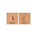 Pear Shader Ribbed P216 P211 2-Piece Leather Stamp Set