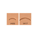 Veiner Scalloped Large V406 V417 2-Piece Leather Stamp Set
