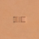 Basketweave Straight-Lined Center X534 Leather Stamp